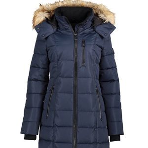 NOIZE “Hannah” Faux Fur Removable Hood Parka LG